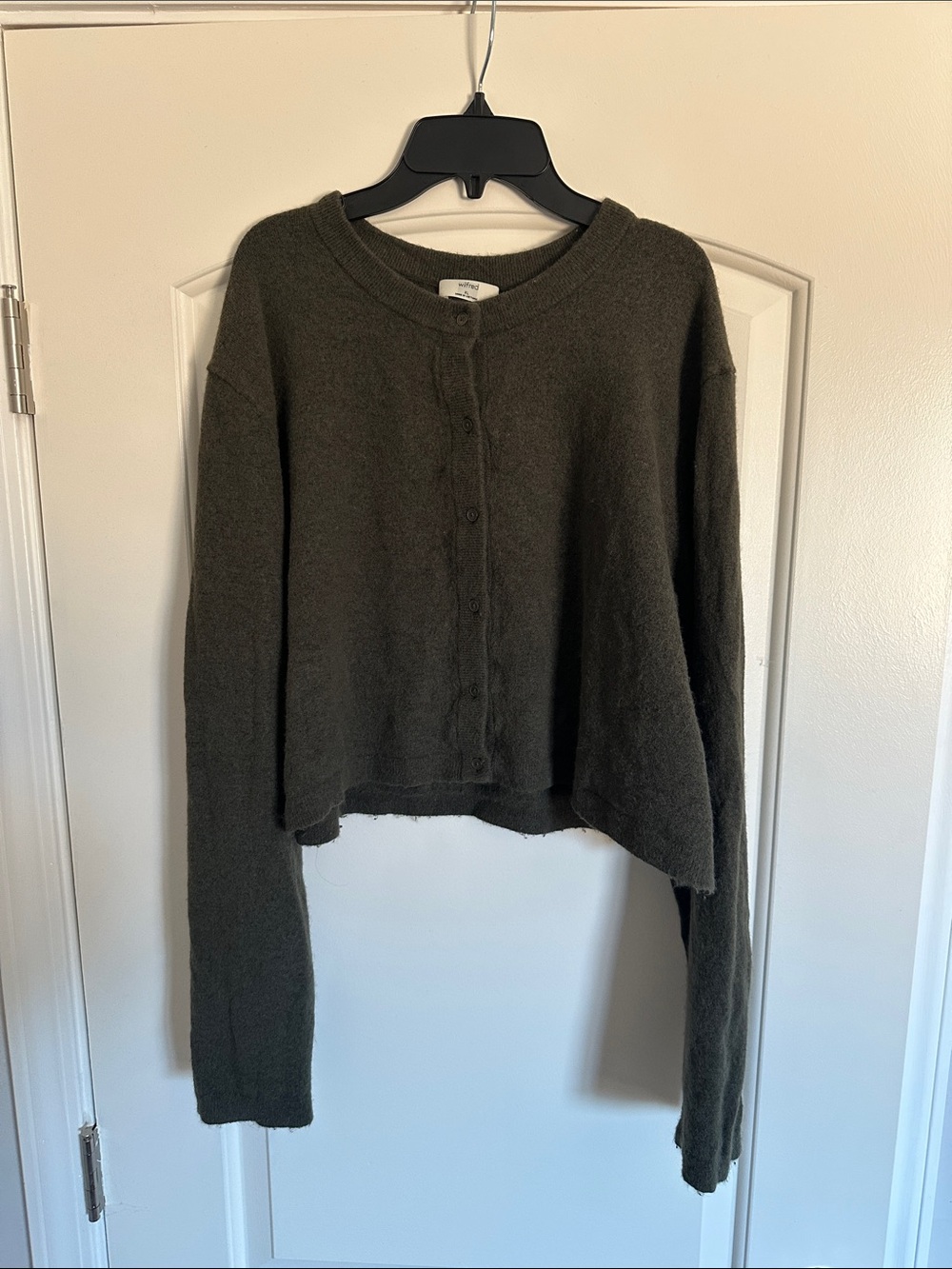 Aritzia Olive Cardigan Sweater